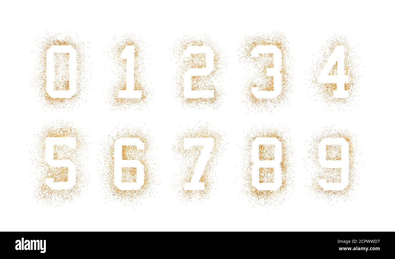 Graphic of the numbers 1 to 9 hi-res stock photography and images - Alamy