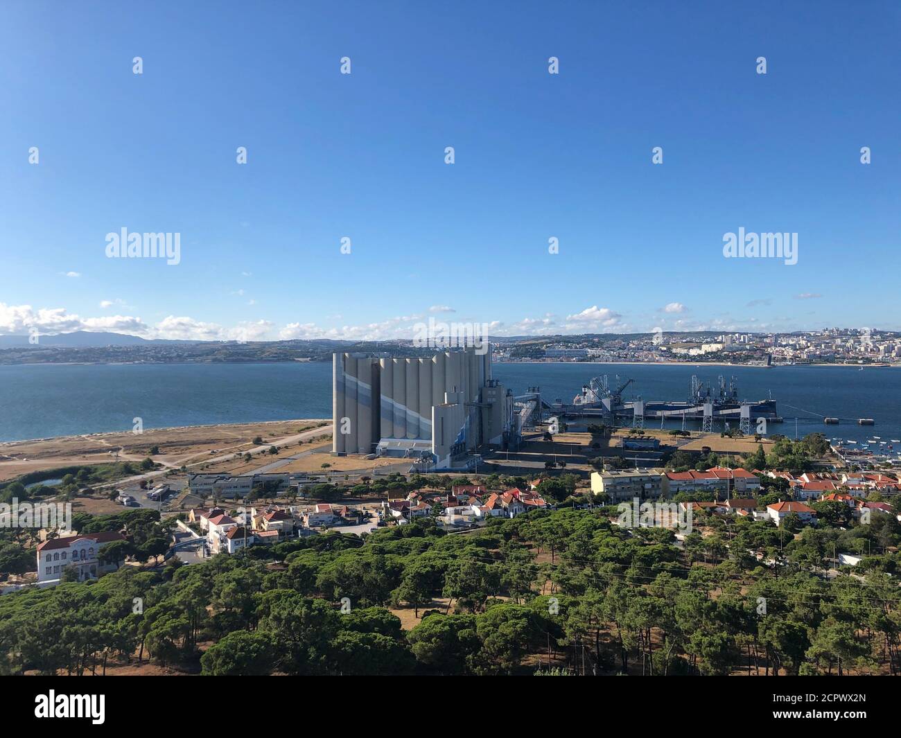 Port of Trafaria located on the Tagus River, Portugal Stock Photo - Alamy
