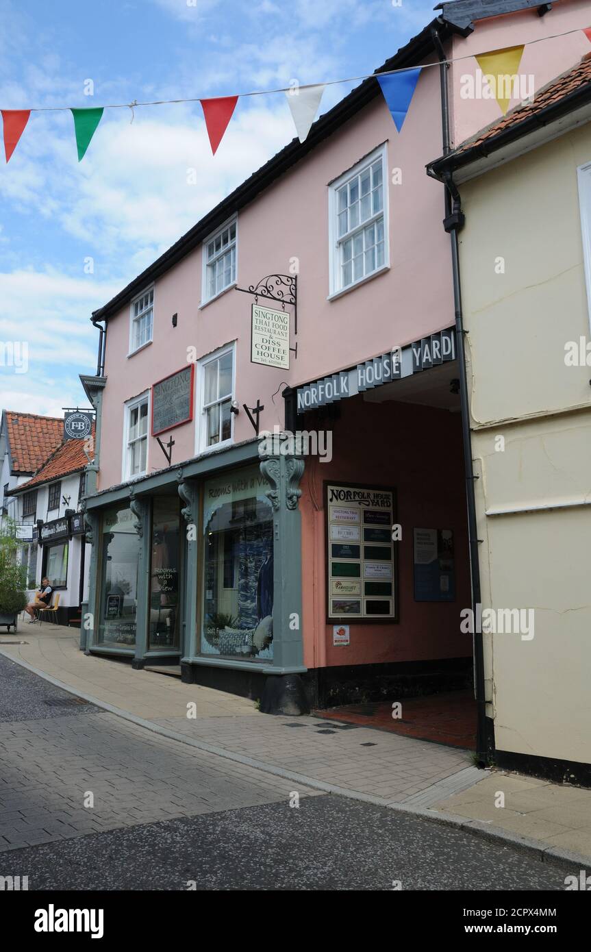 Norfolk House Yard, Diss, Norfolk Stock Photo Alamy