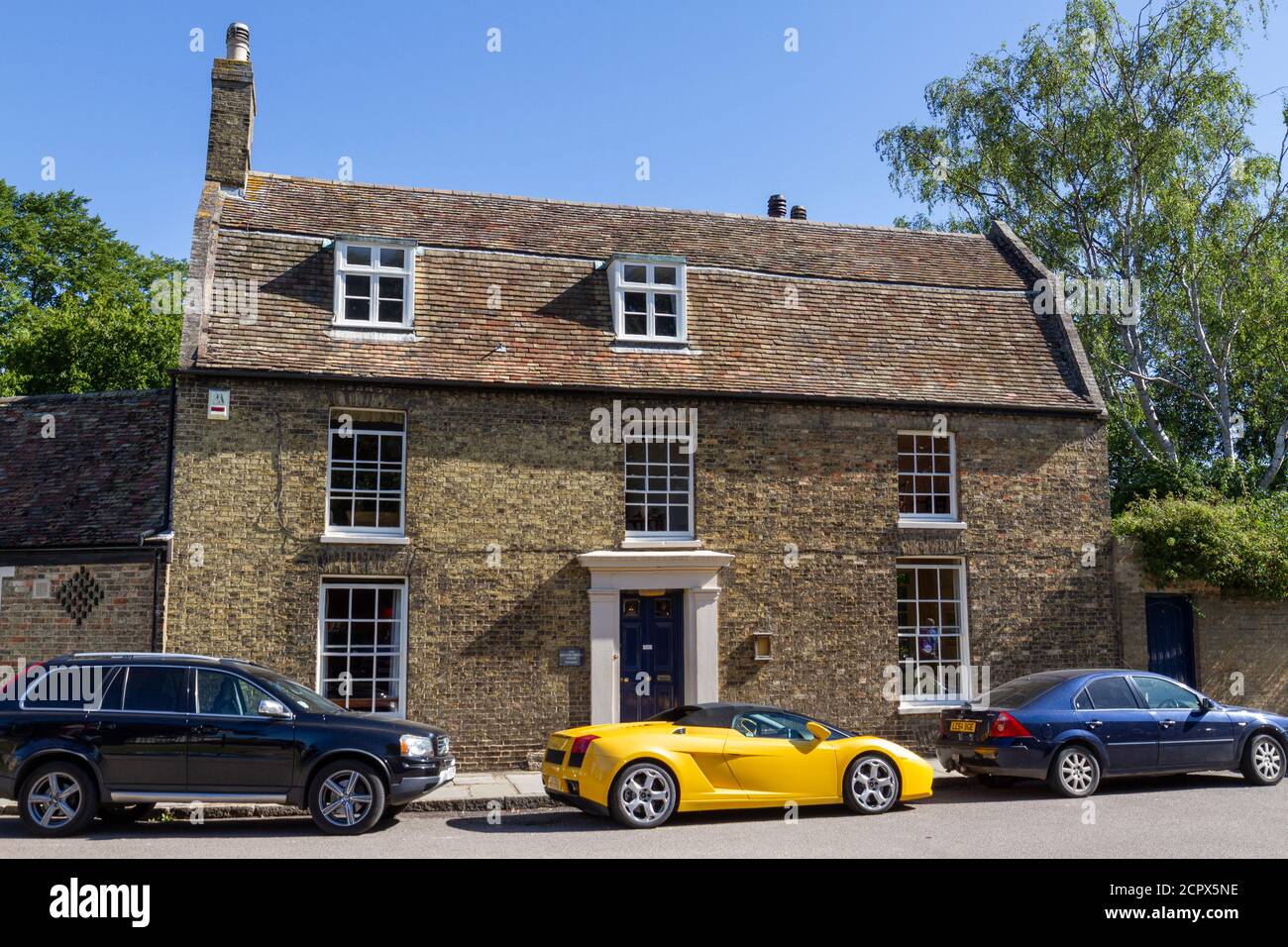 The Old Fire Engine House is a family owned restaurant and art gallery near Ely cathedral, Ely, Cambridgeshire, UK. Stock Photo