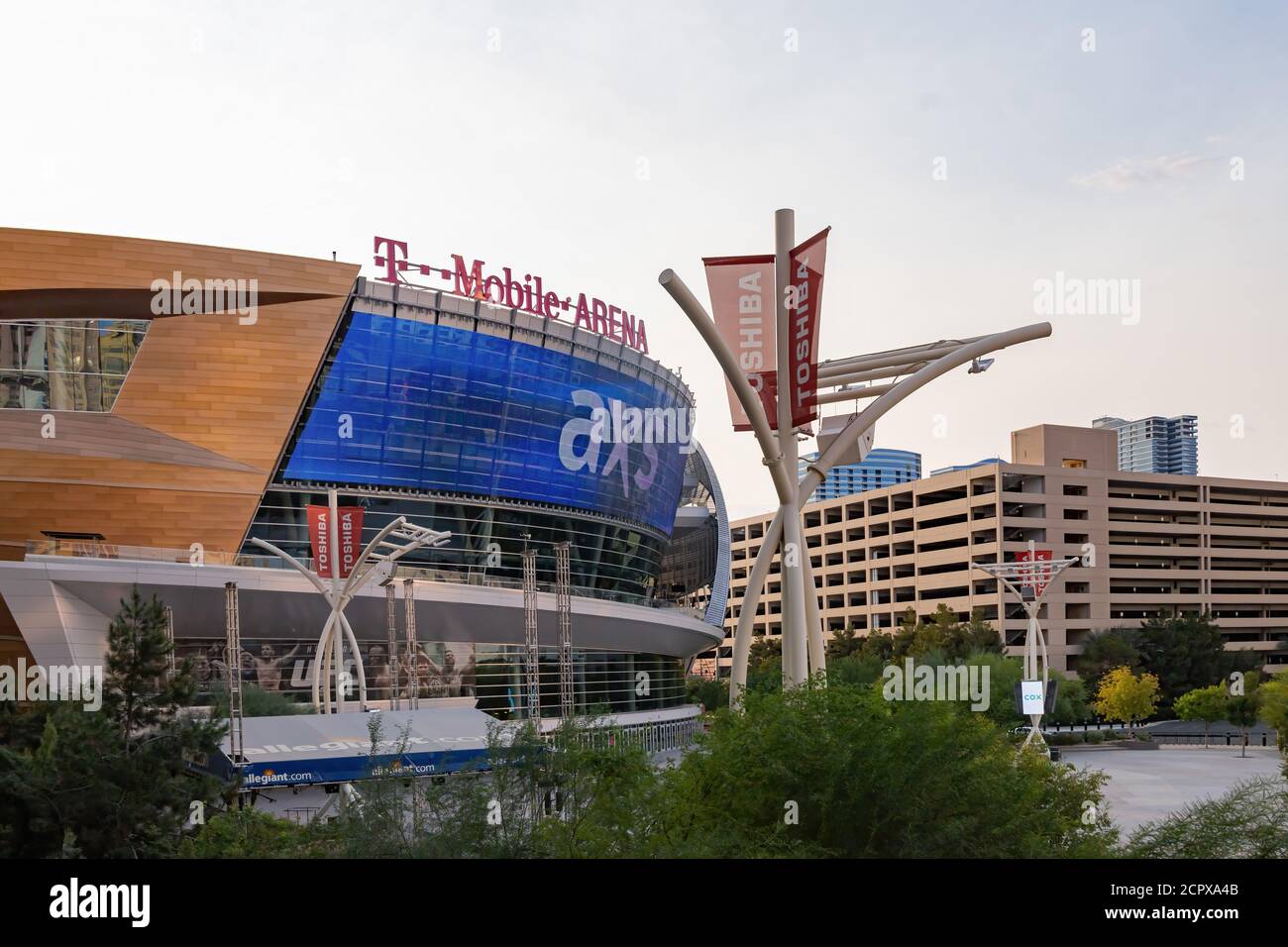 Las Vegas T-Mobile arena editorial stock photo. Image of music