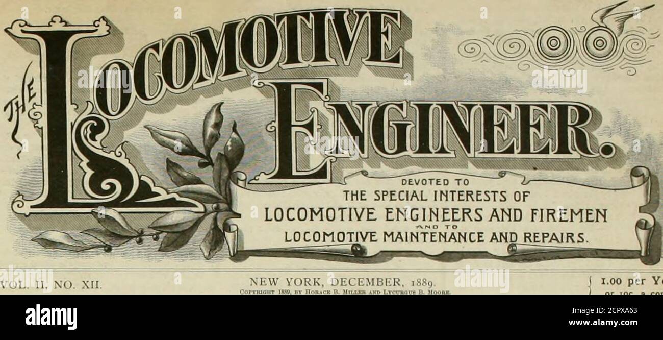 . The locomotive engineer . J.E.LONERQAN A CO., Locomolive Pop Safety V«lvei, Guide oQdRod Oil Cups, R»ll-way Brass Goods, etc. 21IRACE8T.,PHILADEIPH)A,PA.. VOL. 11. NO. X[I, 1.00 per Year ( or IOC. a copy. &gt; A Stylish Locomotive. Wlien Mr. William HofTeckiT hi-cjinic Supt-rin-lendent of Motive Power of tlie Ciiitml liuilmadi&gt;f New Jersey, nbout a year ago. lie begun ut nncoti) iHscard the Russia iron eoveri,*! iiud fiiney-eappitl slnii^lit stack for a vt-ry plain one, jetMuck, and the veriest excuse for a bead around tbelop. They were cheaper, easier repaired und jiiHllit) goixi, but th Stock Photo