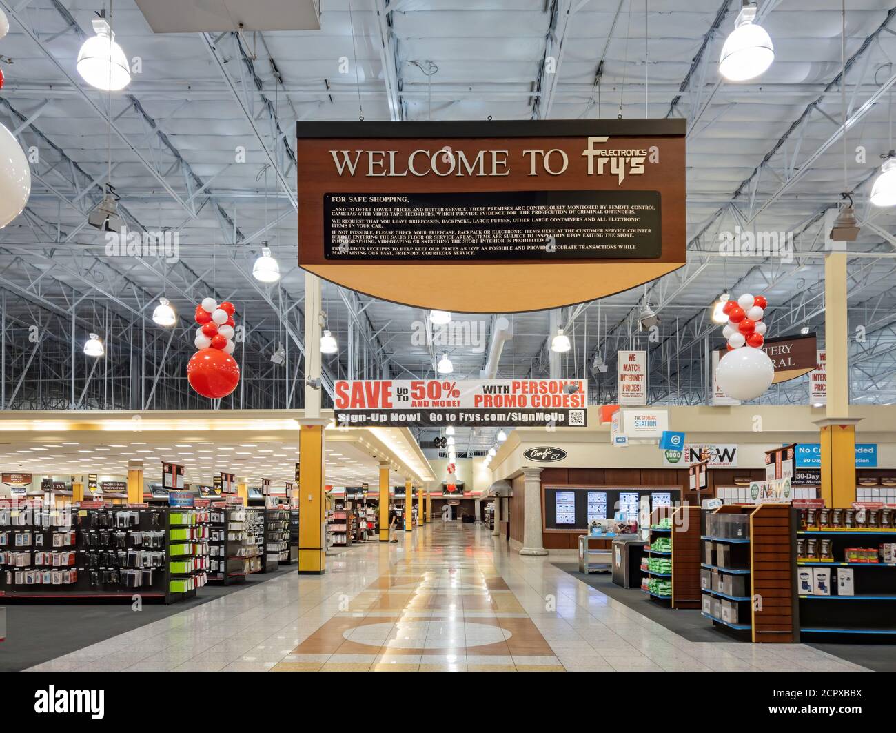 Las Vegas, SEP 7, 2020 - Interior view of the Fry's Electronics Stock Photo  - Alamy