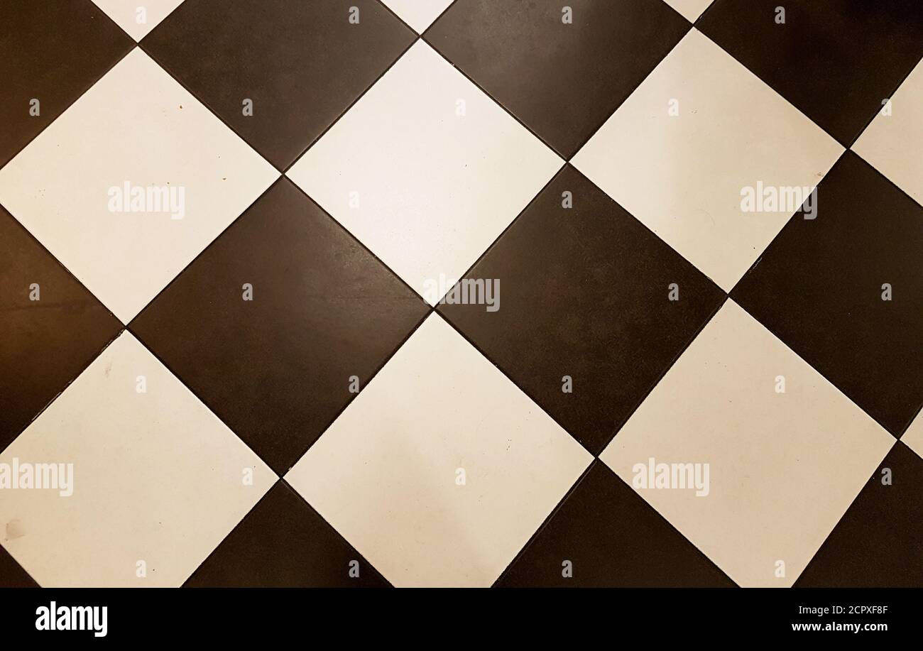 Background with black and white rhombuses Stock Photo - Alamy