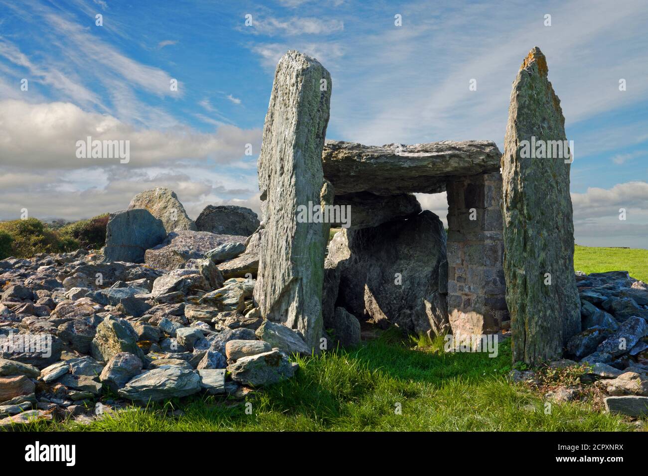 Trefignath is a Neolithic burial chamber near Trearddur, Holy Island