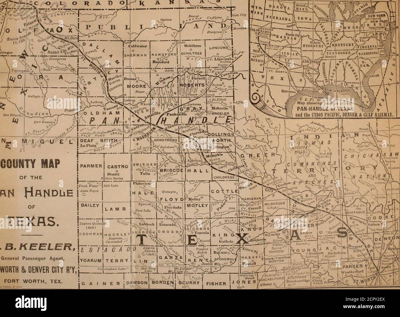 Panhandle County Map