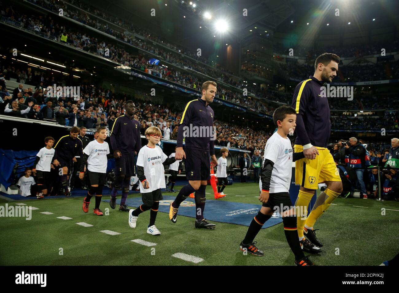 Soccer Football Champions League Real Madrid Vs Tottenham Hotspur Santiago Bernabeu Stadium Madrid Spain October 17
