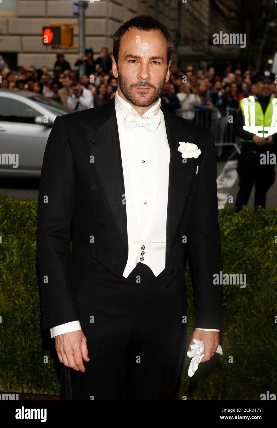 Fashion designer Tom Ford arrives at the Metropolitan Museum of Art Costume  Institute Gala Benefit celebrating the opening of 