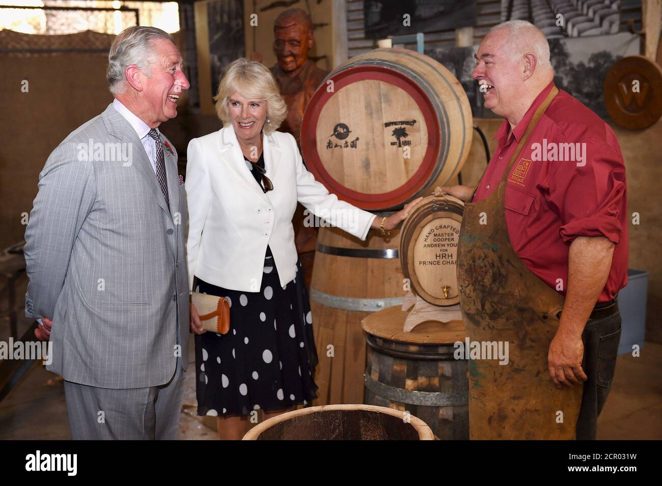 Britain's Prince Charles and Camilla, Duchess of Cornwall, visit Seppeltsfield Winery in the Barossa Valley of South Australia, November 10, 2015. REUTERS/Daniel Kalisz/Pool Stock Photo