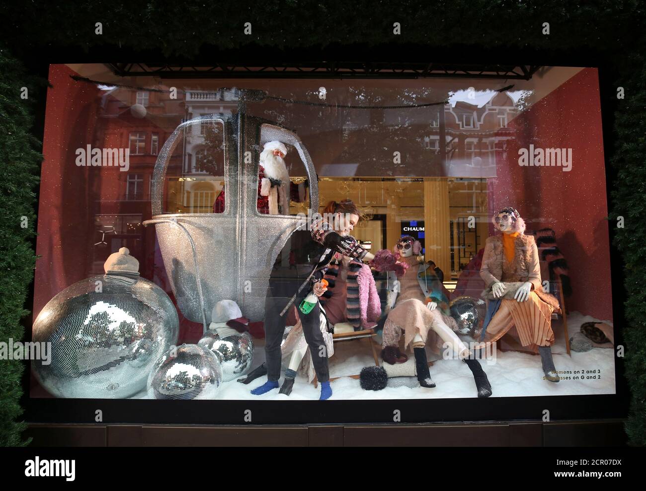 The display in selfridges window on oxford street in london hires