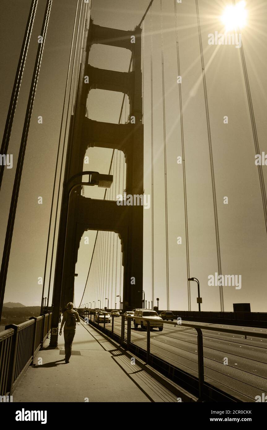 Golden Gate bridge, San Francisco Stock Photo