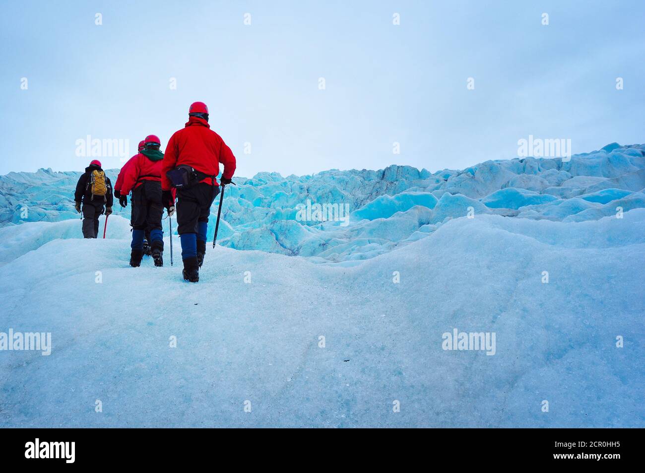 Mendenhall Glacier trek expedition Stock Photo