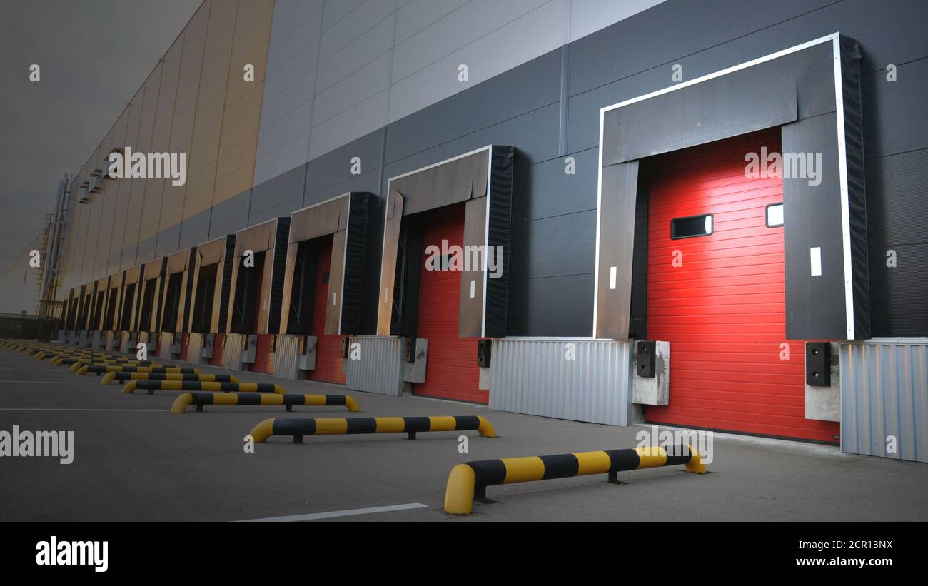 Loading docks of a modern logistics complex Stock Photo Alamy