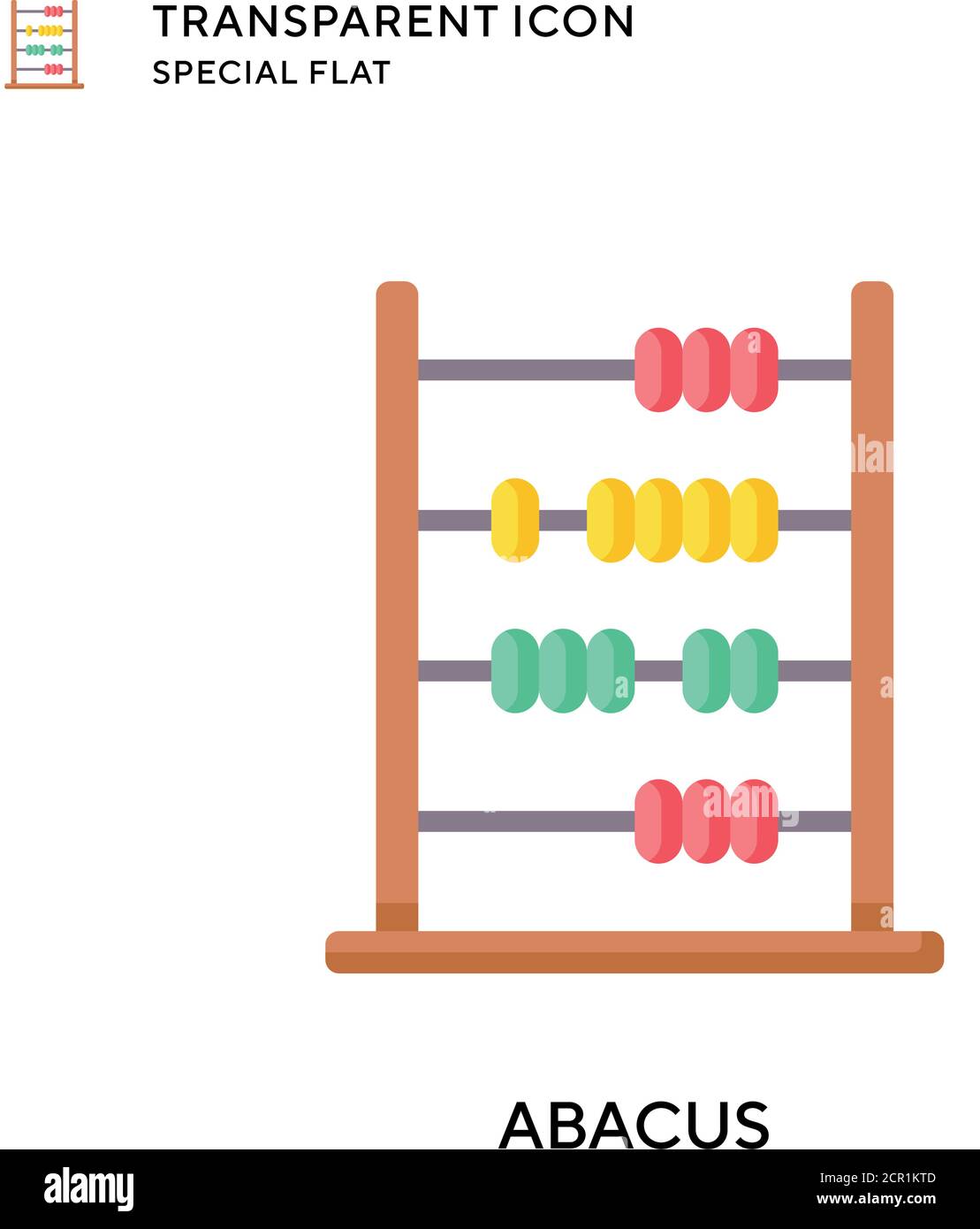 Abacus vector icon. Flat style illustration. EPS 10 vector Stock Vector  Image & Art - Alamy