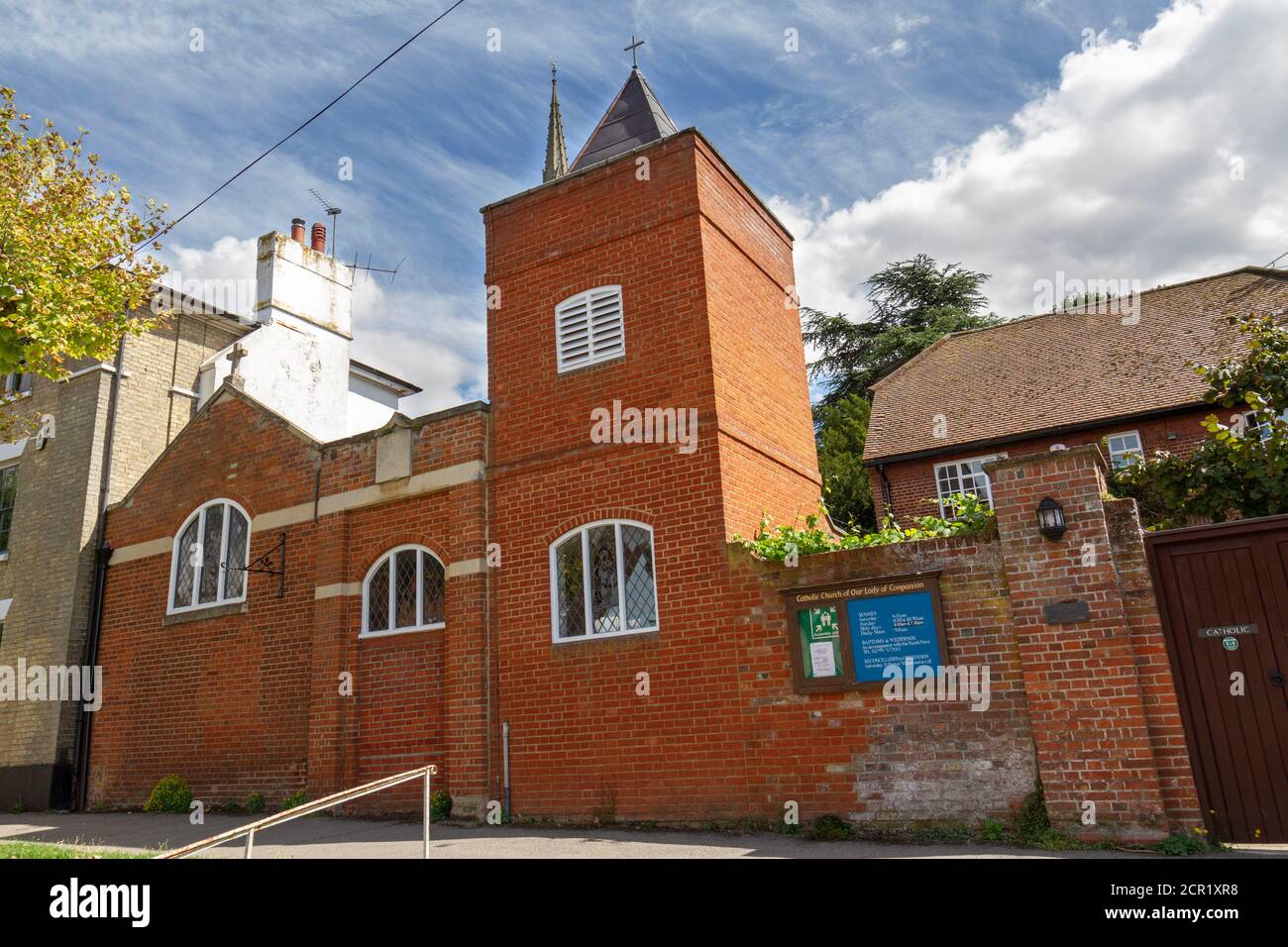 The Catholic Church of Our Lady of Compassion on Castle Street, Saffron Walden, Essex, UK. Stock Photo