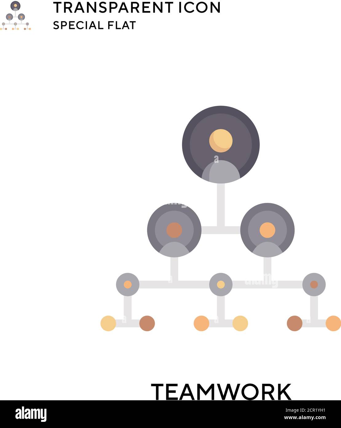 Teamwork vector icon. Flat style illustration. EPS 10 vector Stock ...