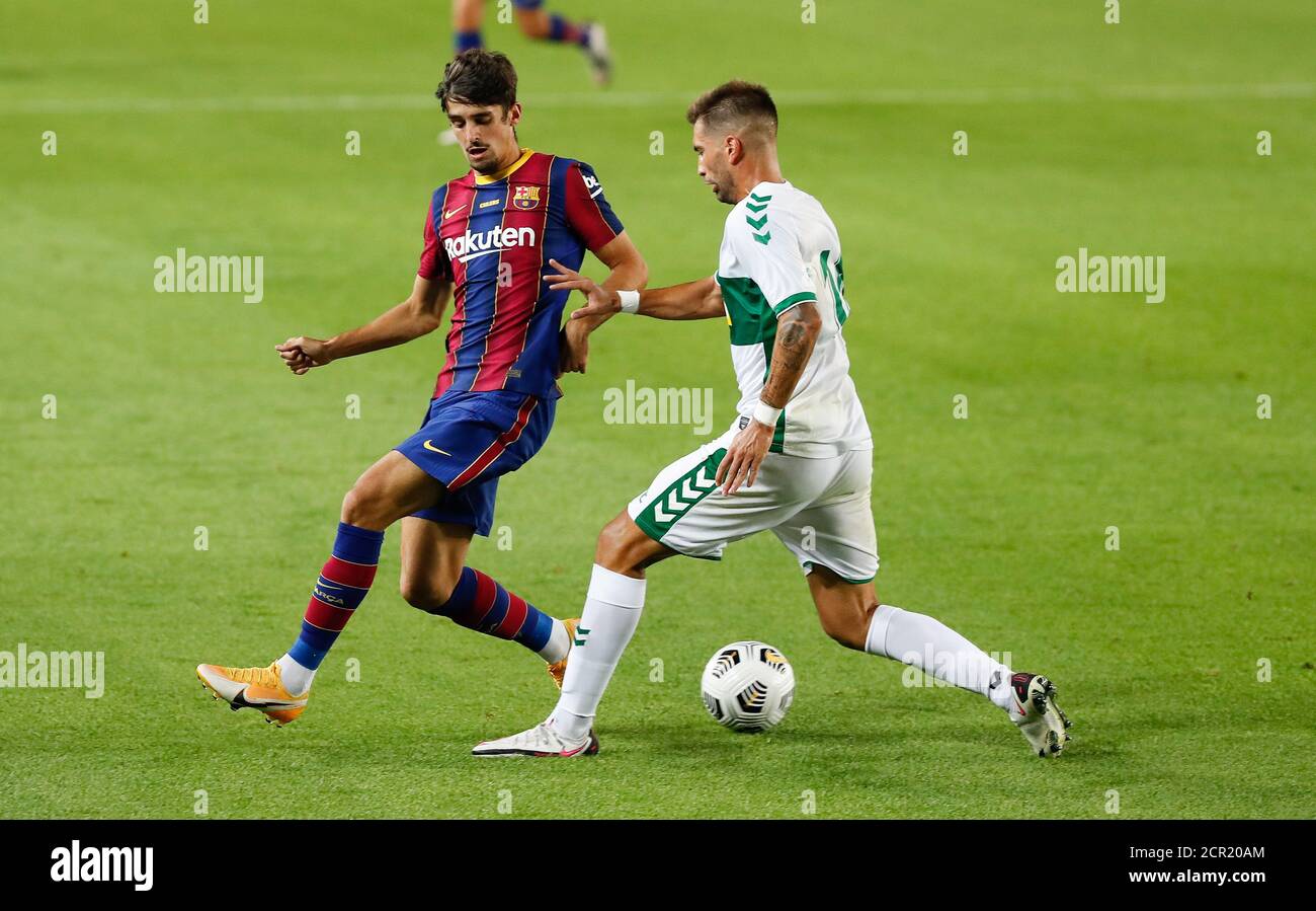 Barcelona, Barcelona, Spain. 19th Sep, 2020. Trincao of FC Barcelona in action during the Gamper Trophy match between FC Barcelona and Elche at Camp Nou on September 19, 2020 in Barcelona, Spain. Credit: David Ramirez/DAX/ZUMA Wire/Alamy Live News Stock Photo