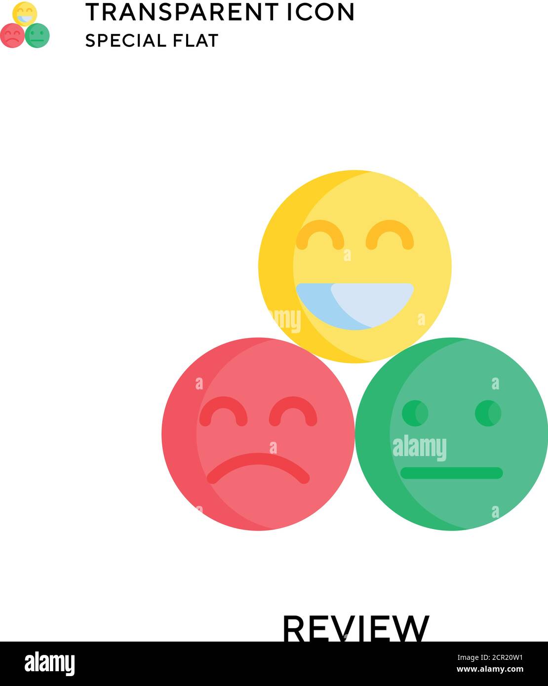 Review vector icon. Flat style illustration. EPS 10 vector Stock Vector ...
