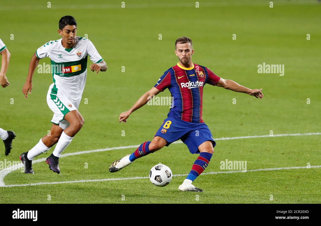 Barcelona, Barcelona, Spain. 19th Sep, 2020. Pjanic of FC Barcelona in action during the Gamper Trophy match between FC Barcelona and Elche at Camp Nou on September 19, 2020 in Barcelona, Spain. Credit: David Ramirez/DAX/ZUMA Wire/Alamy Live News Stock Photo