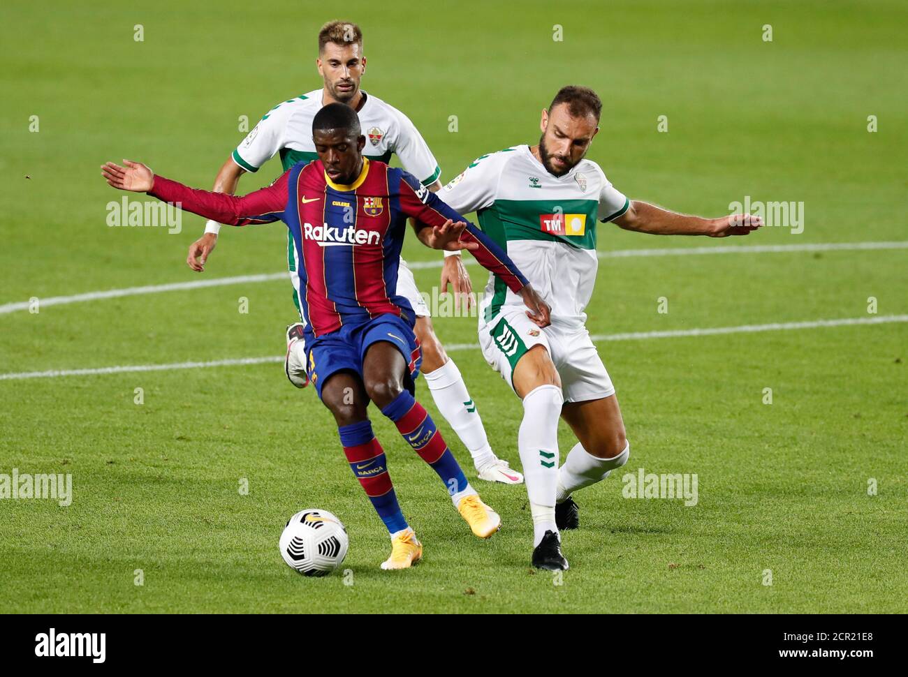 Barcelona, Barcelona, Spain. 19th Sep, 2020. Dembele of FC Barcelona in action during the Gamper Trophy match between FC Barcelona and Elche at Camp Nou on September 19, 2020 in Barcelona, Spain. Credit: David Ramirez/DAX/ZUMA Wire/Alamy Live News Stock Photo