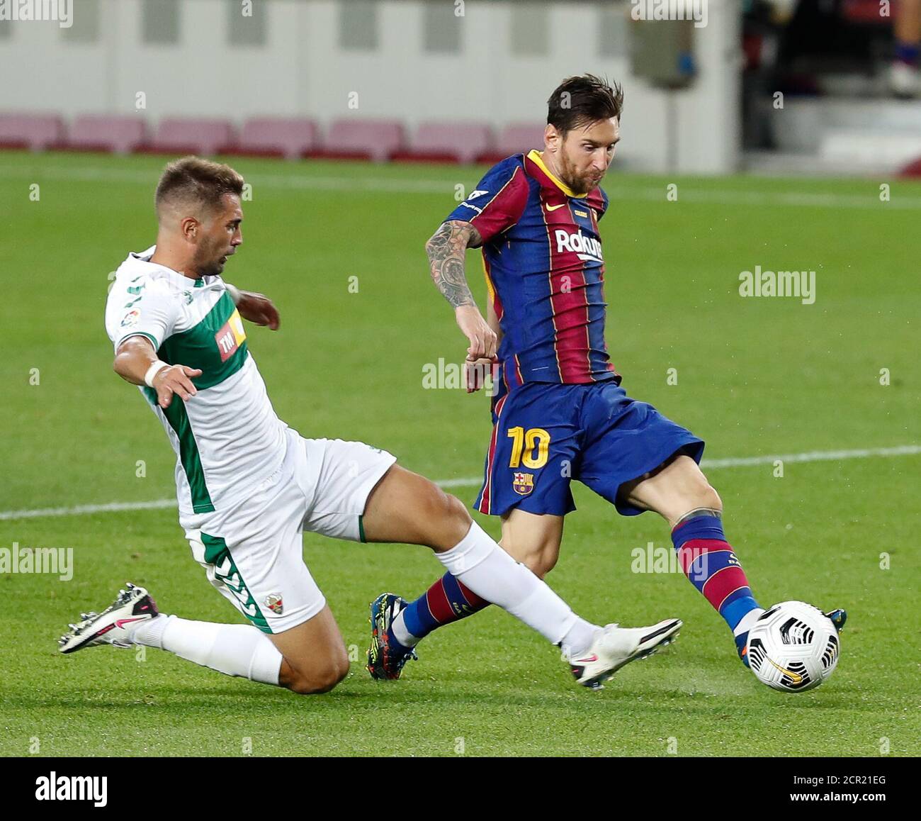 Barcelona, Barcelona, Spain. 19th Sep, 2020. Messi of FC Barcelona in action during the Gamper Trophy match between FC Barcelona and Elche at Camp Nou on September 19, 2020 in Barcelona, Spain. Credit: David Ramirez/DAX/ZUMA Wire/Alamy Live News Stock Photo