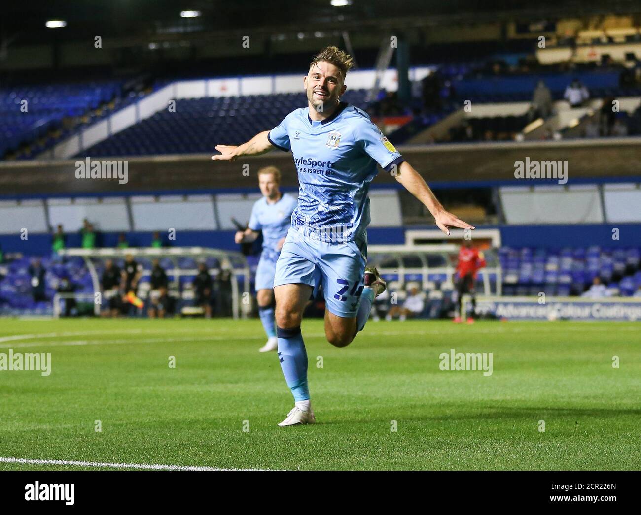 Matt Goden of Coventry City celebrates his goal against QPR Stock Photo