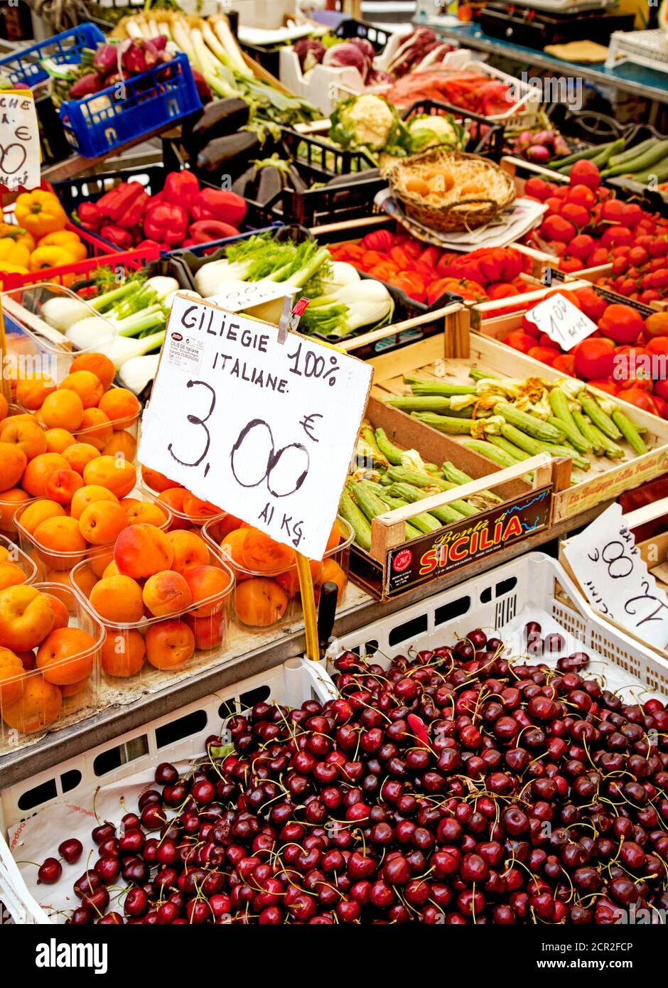 Market, market stall, Pistoia, Tuscany, Italy Stock Photo Alamy