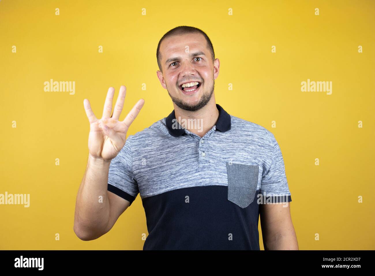 Male hand showing number four hi-res stock photography and images - Alamy