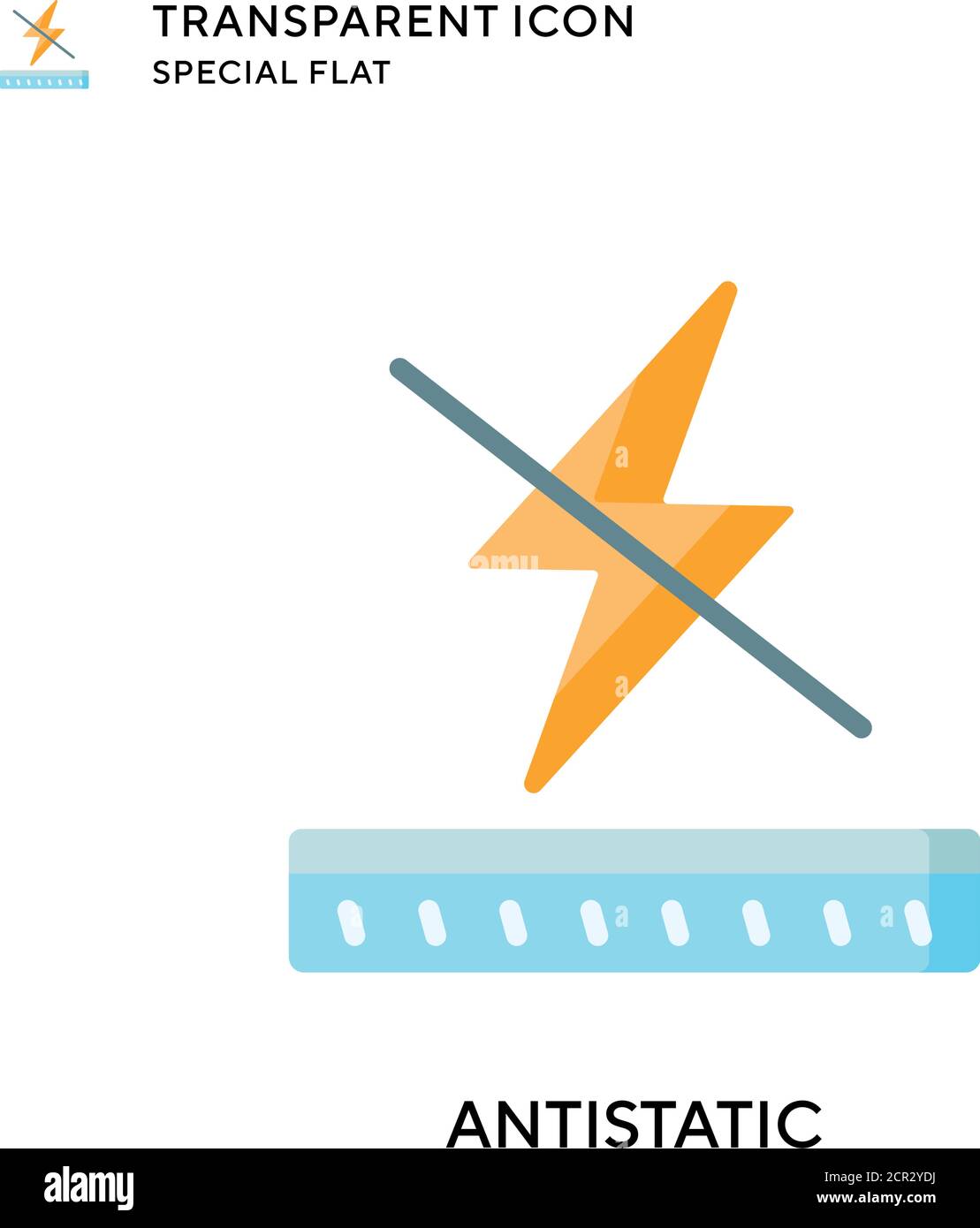 Antistatic vector icon. Flat style illustration. EPS 10 vector. Stock Vector