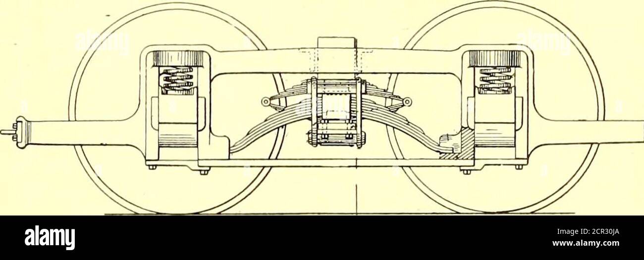 . The Street railway journal . p. hied June 7, 1901. An equalizing bar supportedby the journal boxes, a truck side frame, and springs interposedbetween the extended ends of the equalizing bar and side frameand resting on said equalizing bar. 739.803. Sand-Box for Railway Cars or the Like; Henry E.Haddock, Philadelphia, Pa. App. filed Jan. 14, 1903. Details ofconstruction. UNITED SlATES PATENTS ISSUED SEPT. 29, 1903739,816. Contact Stud and Fixing for Use with Surface ContactSystems of Electric Traction; Benjamin H. Bedell, London, Eng-land. App. filed May 12, 1903. A stud composed of magnetic Stock Photo