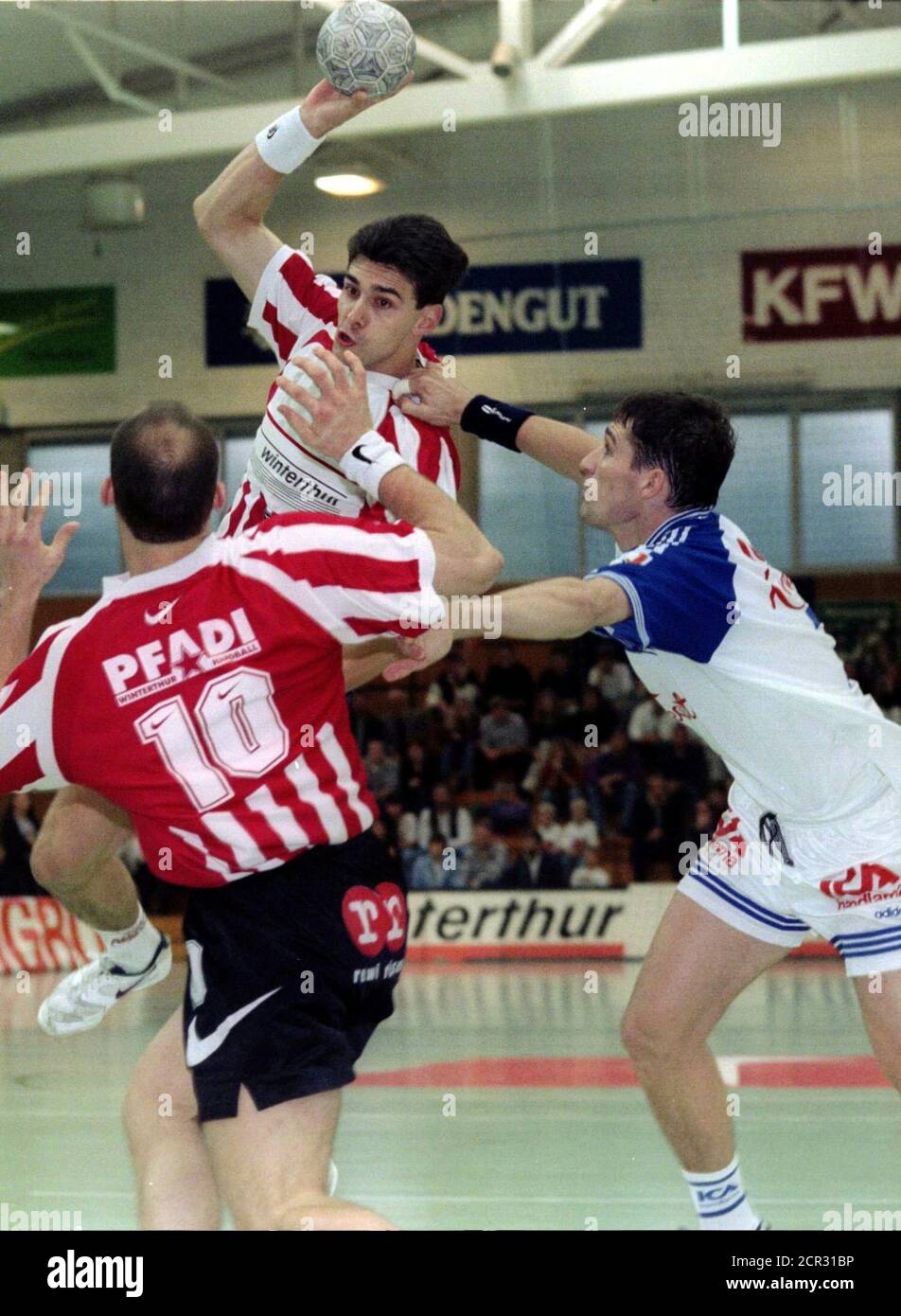 Swiss Handball Team Pfadi Winterthur Won The First Game Of The Champions League Qualifying Round Against Redbergslids Ik Gotheborg From Sweden On October 12 In Winterthur Near Zuerich Pictured Is Gotheborg S Stefan