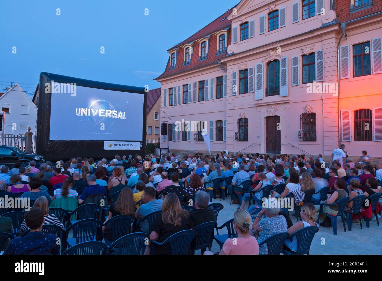 Open air, cinema, event, open air, audience, film, leisure time, open-air cinema Stock Photo