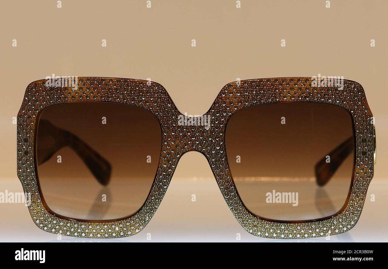 Gucci's sunglasses are seen at the Mido exhibition for glasses and eyewear  products in Milan, Italy, February 29, 2016. REUTERS/Stefano Rellandini  Stock Photo - Alamy