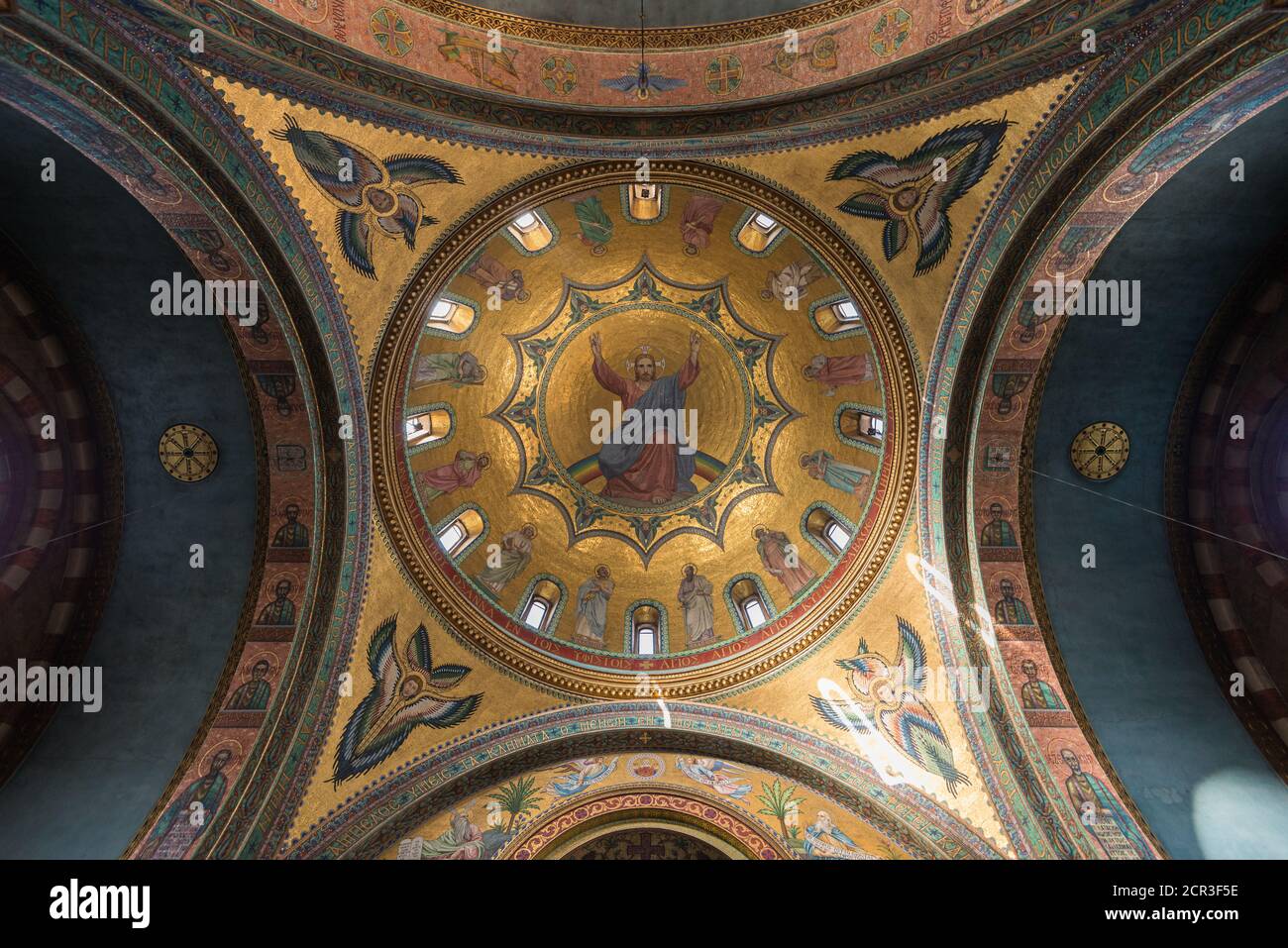 The interior of St Sophia's Greek Orthodox Cathedral in Bayswater, London, United Kingdom Stock Photo