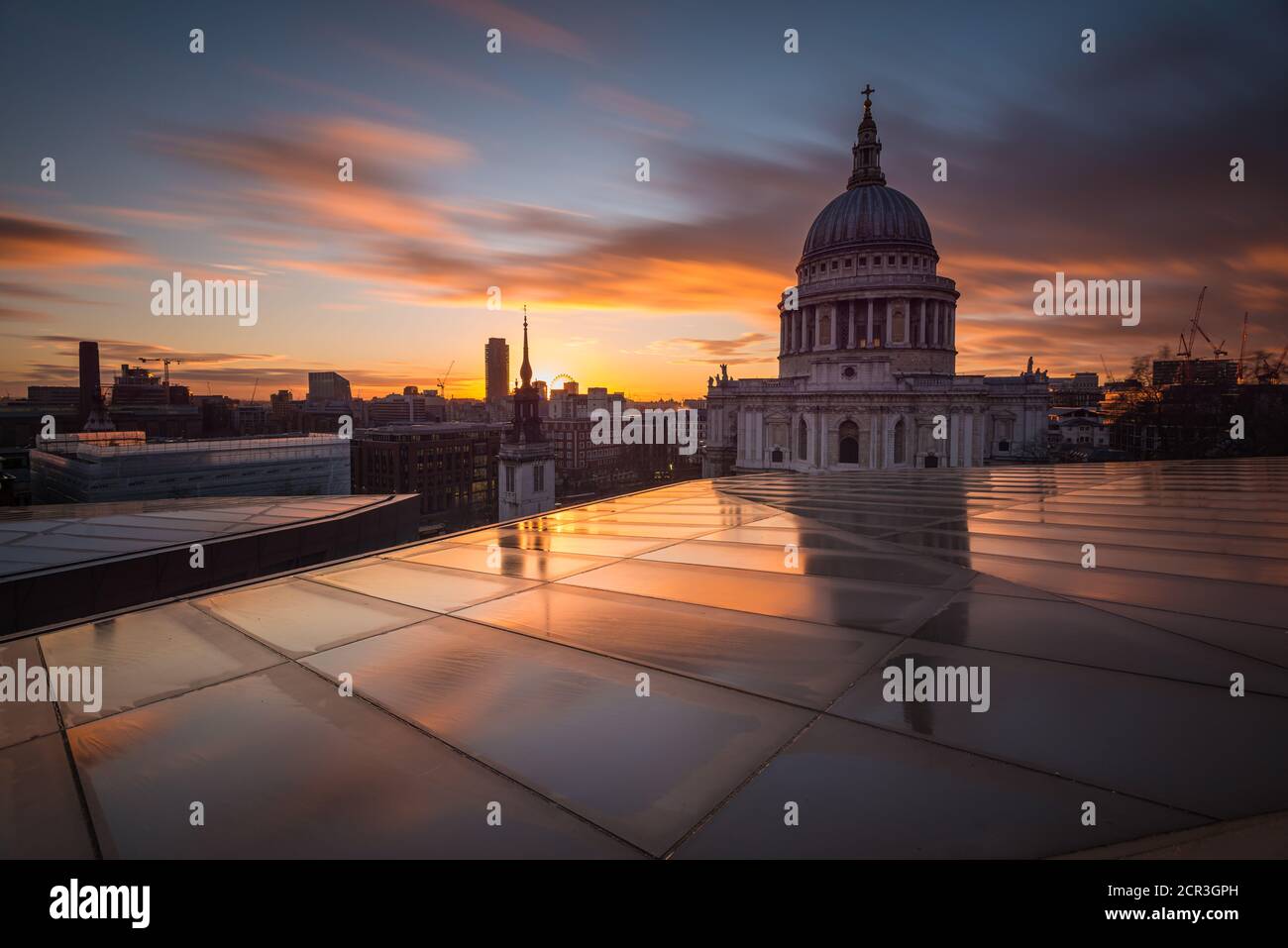 St Paul's Cathedral seen from One New Change, London, United Kingdom Stock Photo