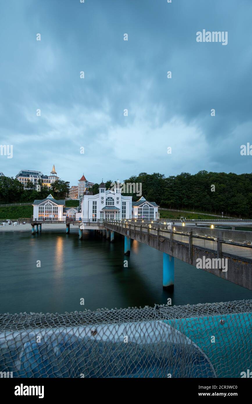 Germany, Mecklenburg-Western Pomerania, Ruegen island, Sellin, pier Stock Photo