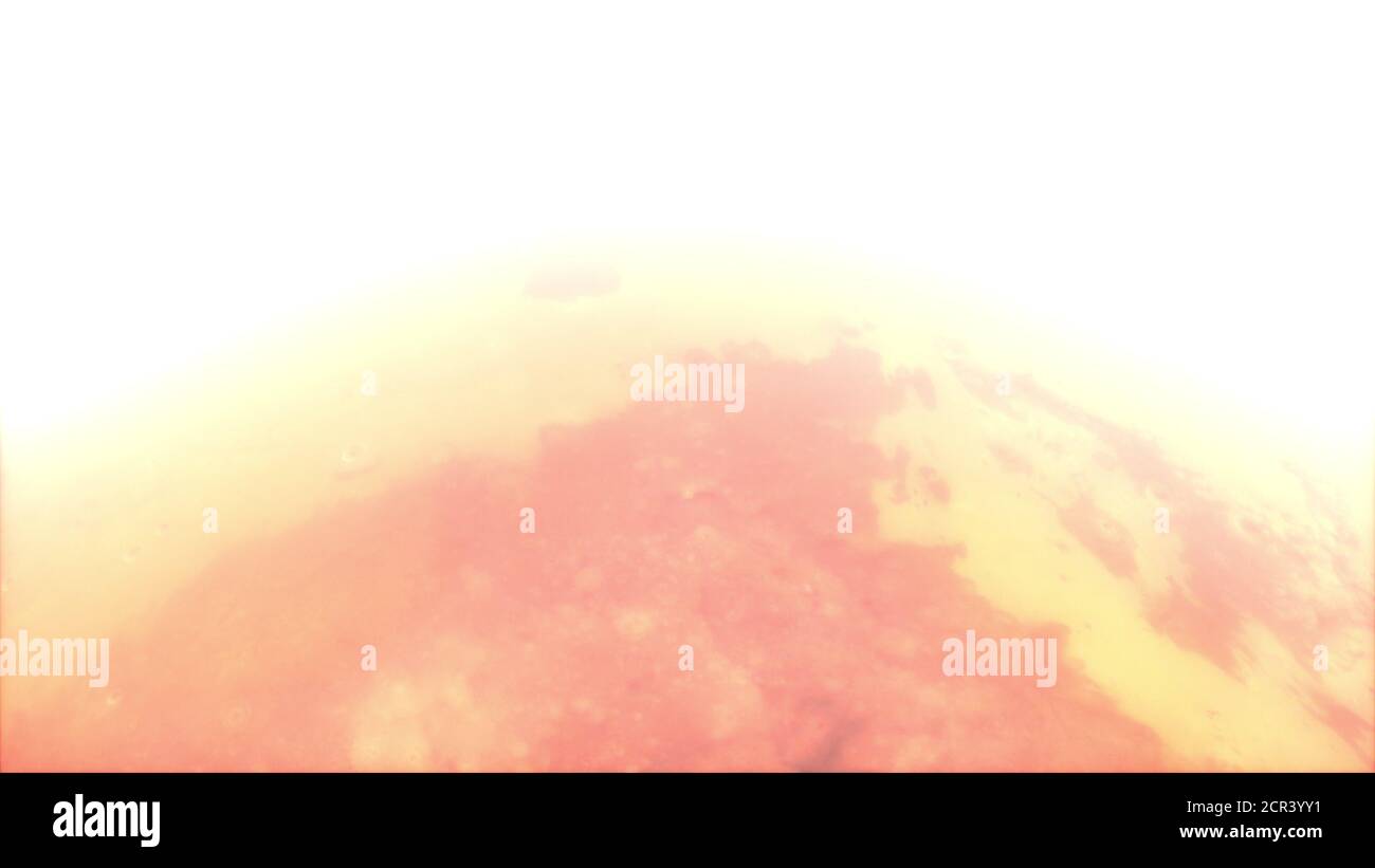 Planet Mars with shine, computer generated. 3d rendering of realistic ...
