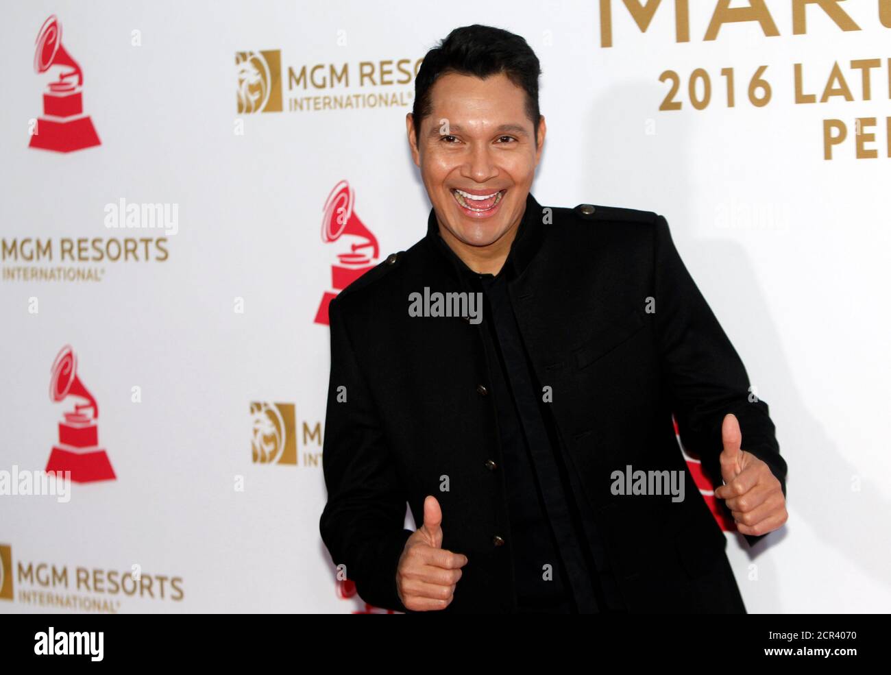 Musical artist Jimmy Zambrano of Colombia arrives for the Latin Grammy Person of the Year dinner and concert honoring Marc Anthony in Las Vegas, Nevada, U.S., November 16, 2016.  REUTERS/Steve Marcus Stock Photo