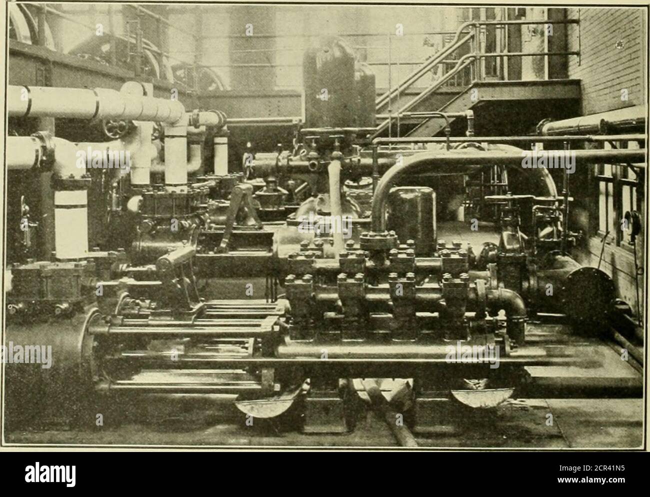 . American engineer and railroad journal . Callaghan. The Angus shops of the Canadian Pacific Railway, locatedat Montreal, are the largest group of railway shops on thecontinent, covering as they do an area of 250 acres, with 17acres under roof, and consisting of the following shops: Loco-motive erecting and machine shop, gray iron foundry, wheel ♦Abstract of a paper presented at the recent convention of theRailway Storekeepers Association. The part referring to the wheelfoundry, the frog and switch shop, paint and lumber, has been omitted.The Angus shops were described in the American Enginee Stock Photo