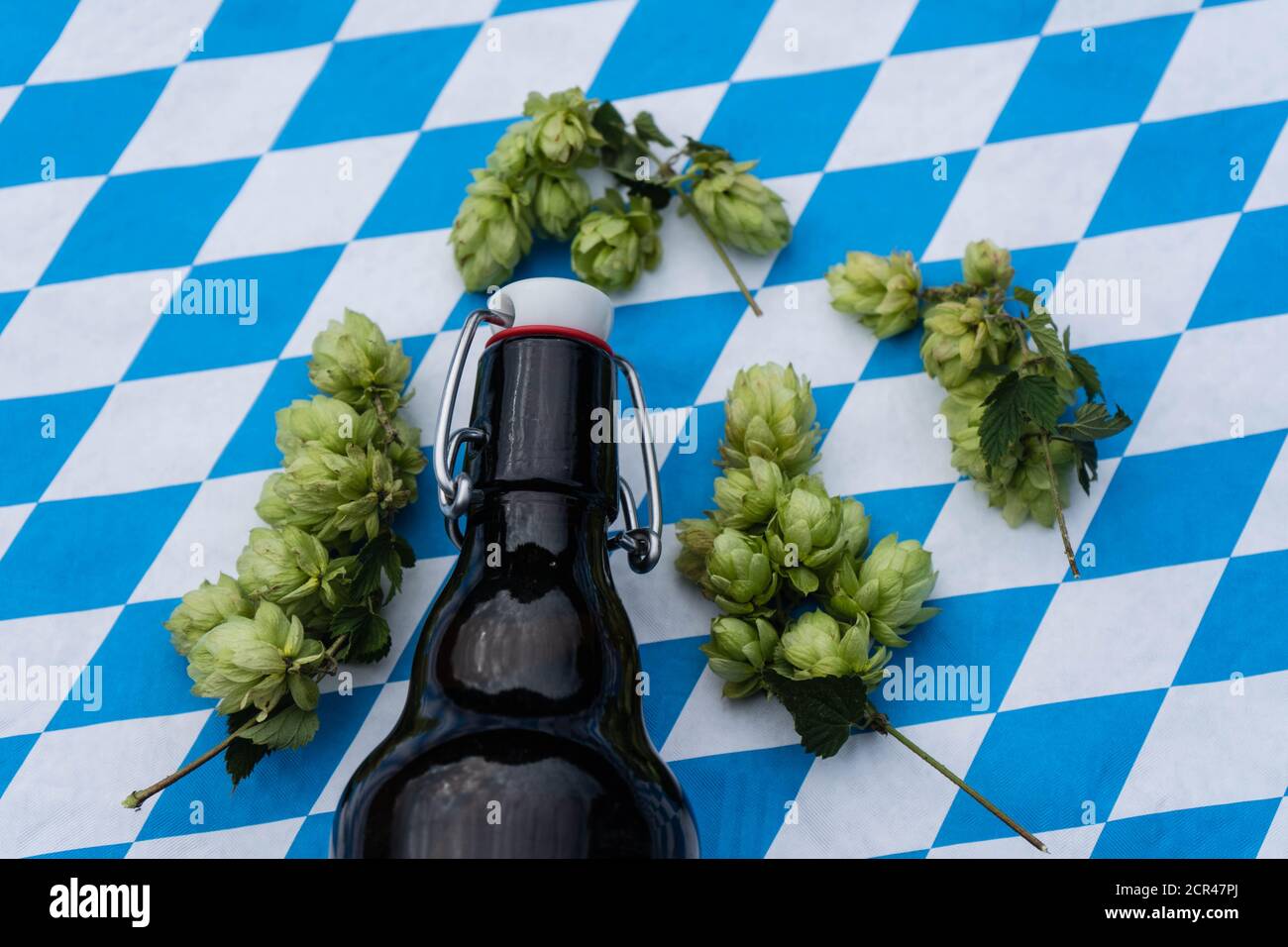 Fresh green hops a component for brewing beer Stock Photo Alamy
