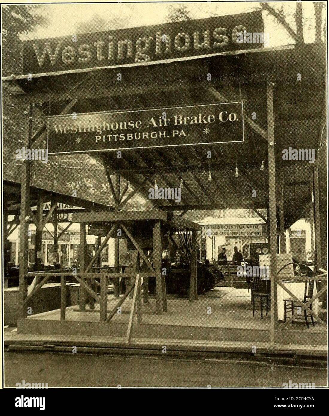 . The Street railway journal . EXHIBIT OF THE WESTINGHOUSE AIR BRAKE