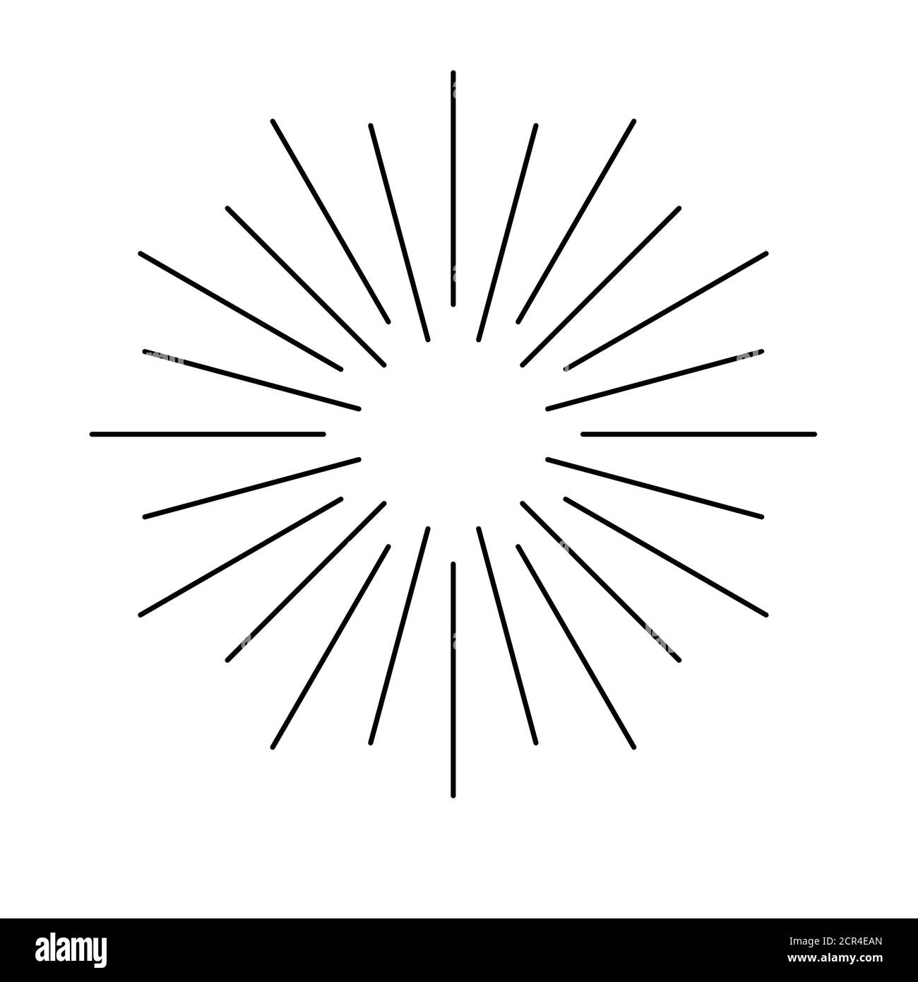 Sun rays icon. Sunburst icon Stock Vector Image & Art - Alamy