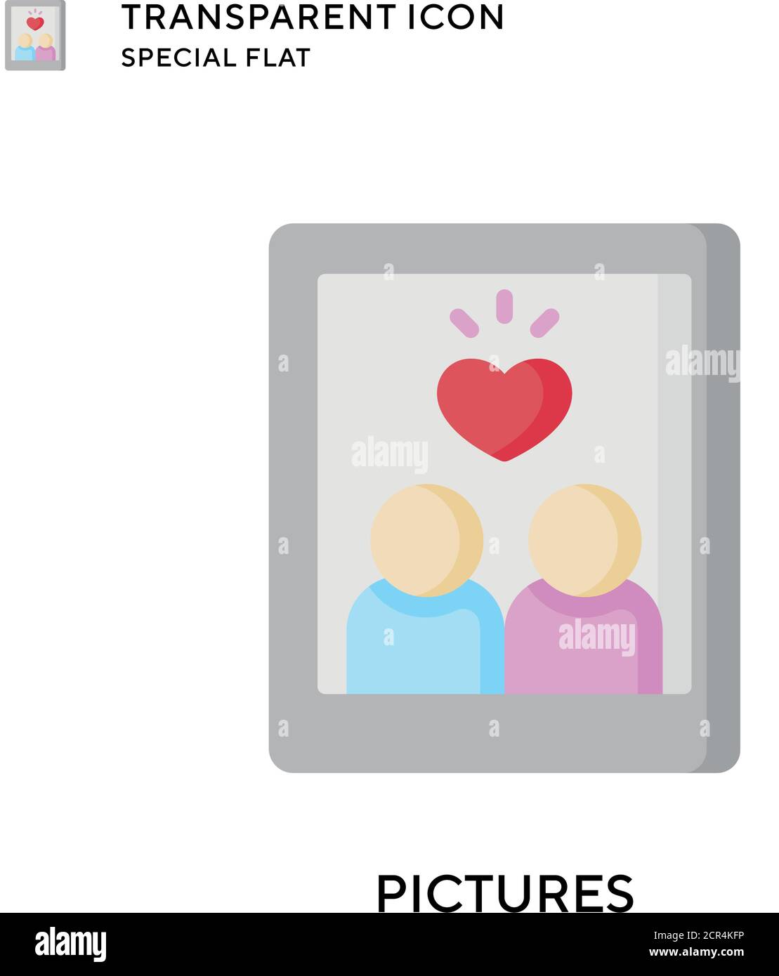 Pictures vector icon. Flat style illustration. EPS 10 vector Stock ...