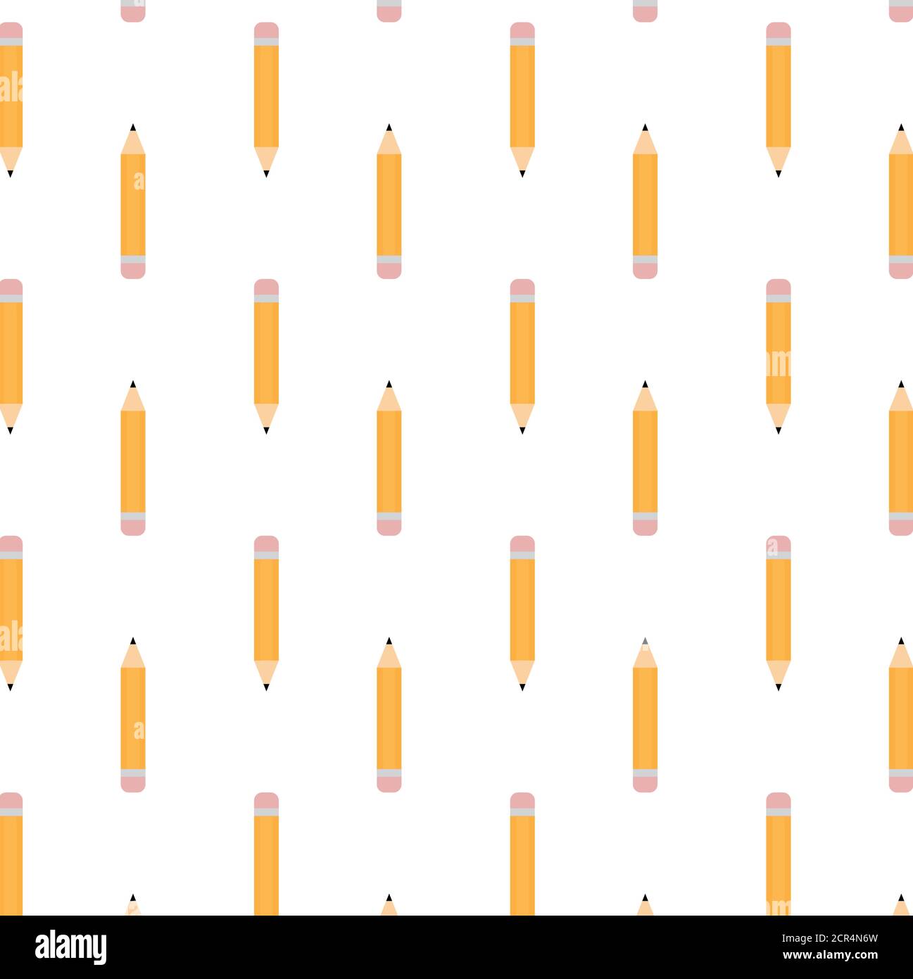seamless pencil pattern. back to school  Pattern. Background Stock Vector
