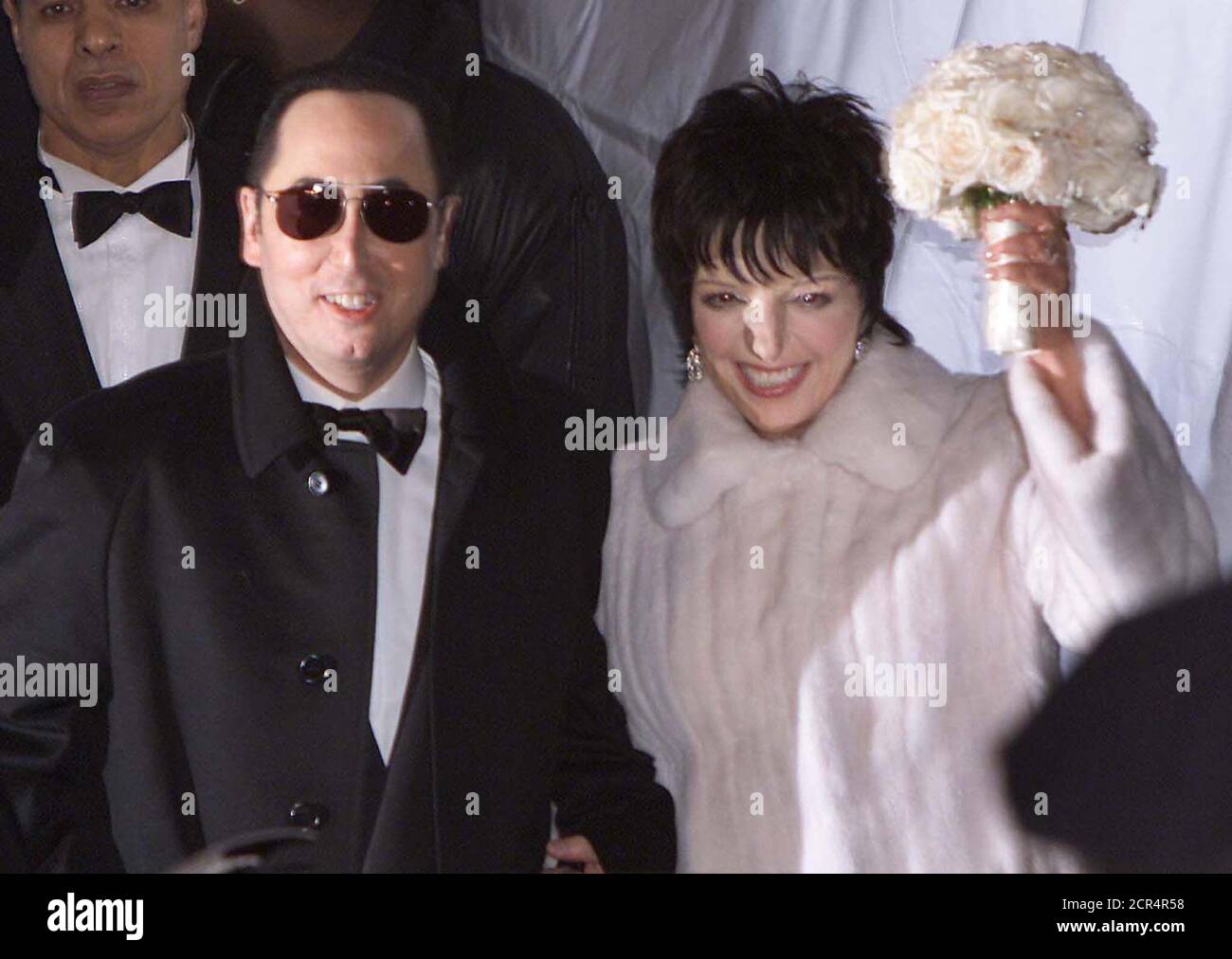 Liza Minnelli And Husband David Gest Leave The Marble Collegiate Church In New York City March 16 2002 After Their Wedding The Wedding Which Was Attended By Hundreds Of Celebrities Was The