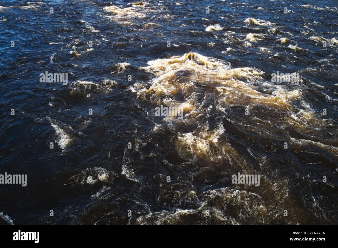 Full frame image of rapids. Stock Photo