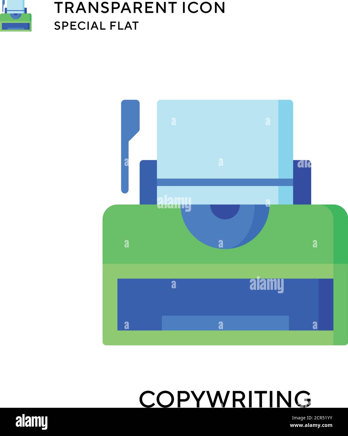 Copywriting vector icon. Flat style illustration. EPS 10 vector Stock ...
