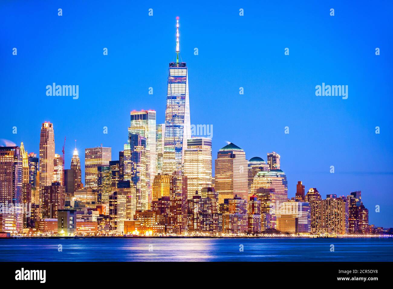 New York Skyline Freedom Tower One WTC Manhattan New York City Stock Photo