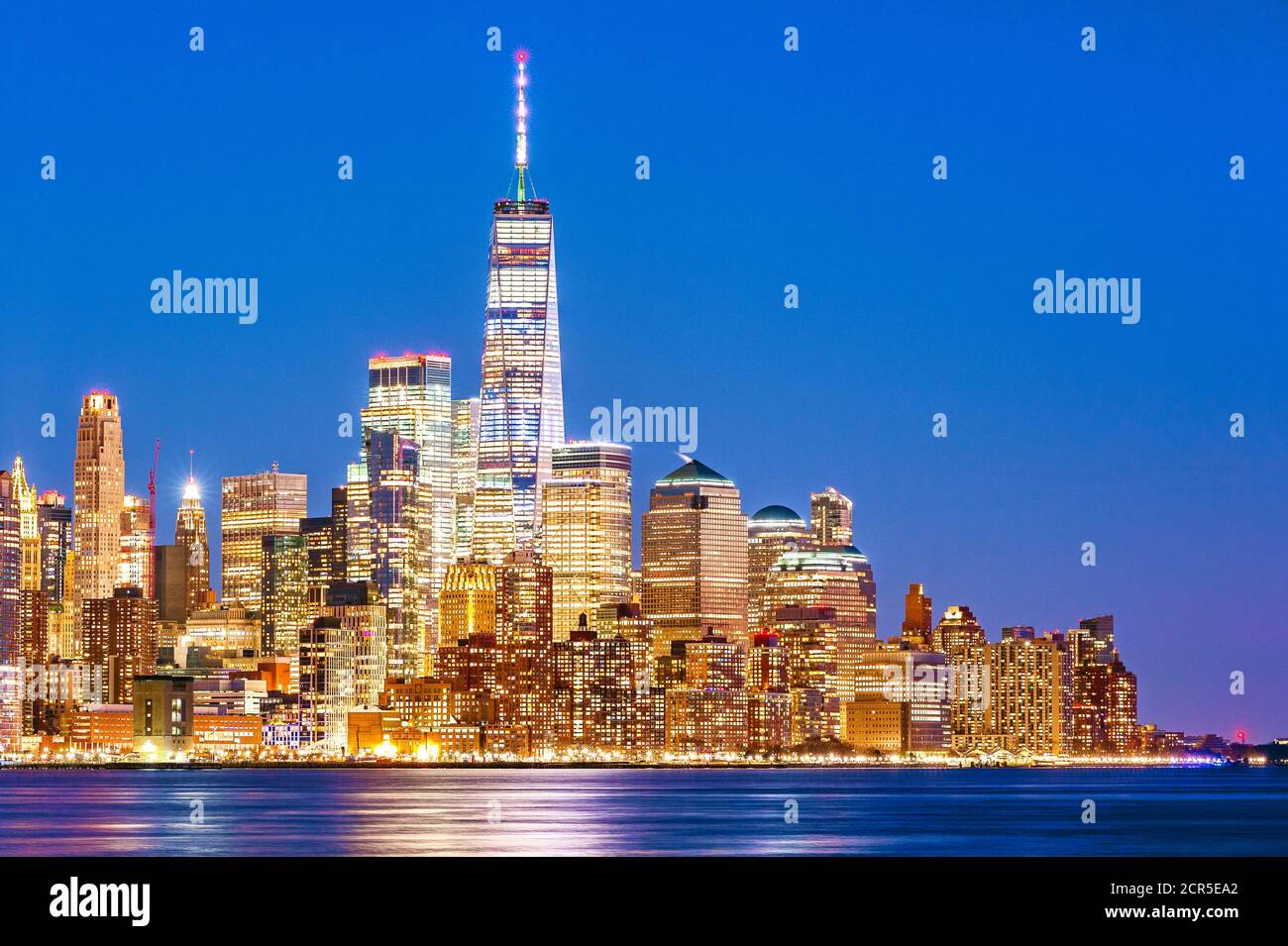 New York Skyline Freedom Tower One WTC Manhattan New York City Stock Photo