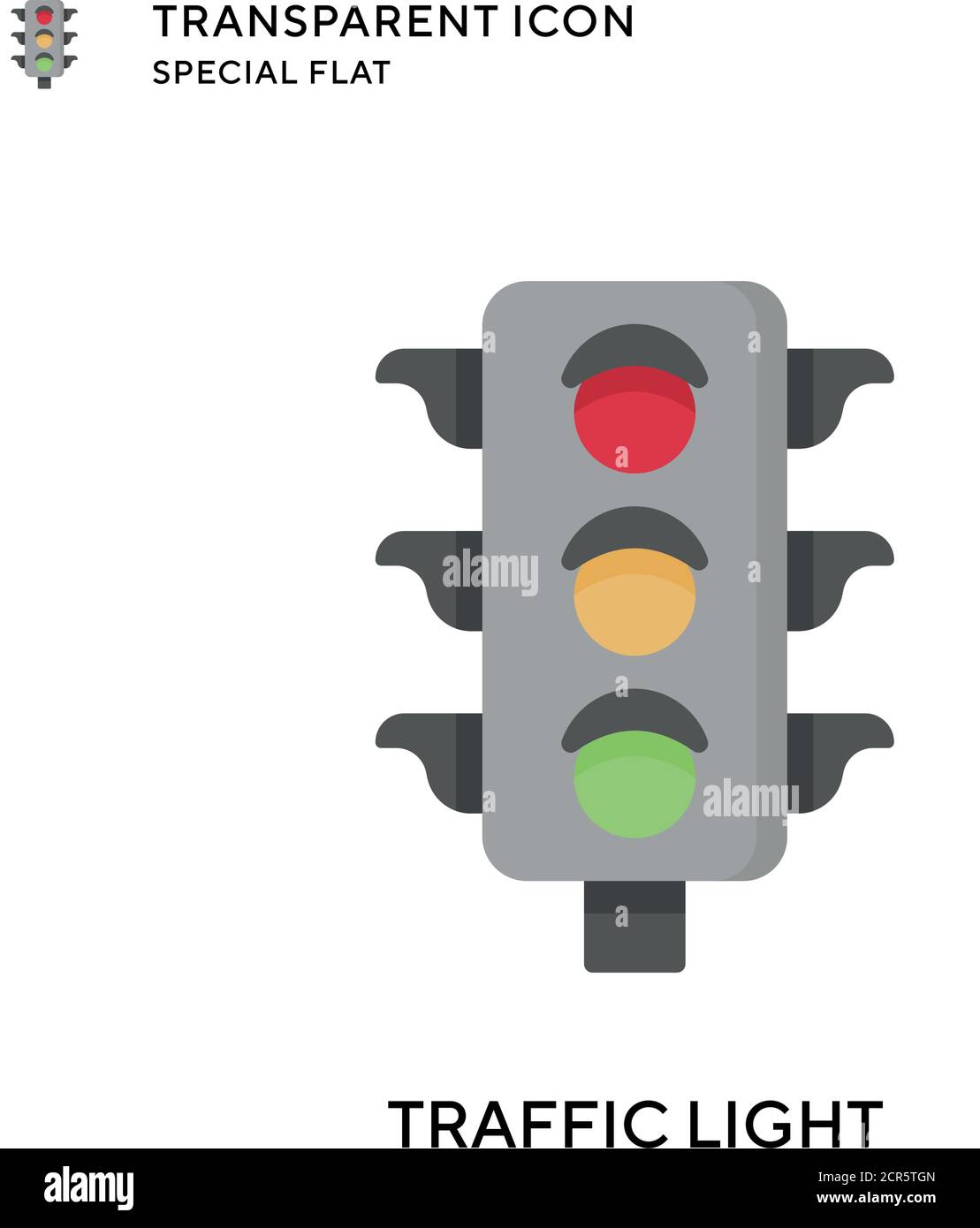 Traffic light vector icon. Flat style illustration. EPS 10 vector Stock ...